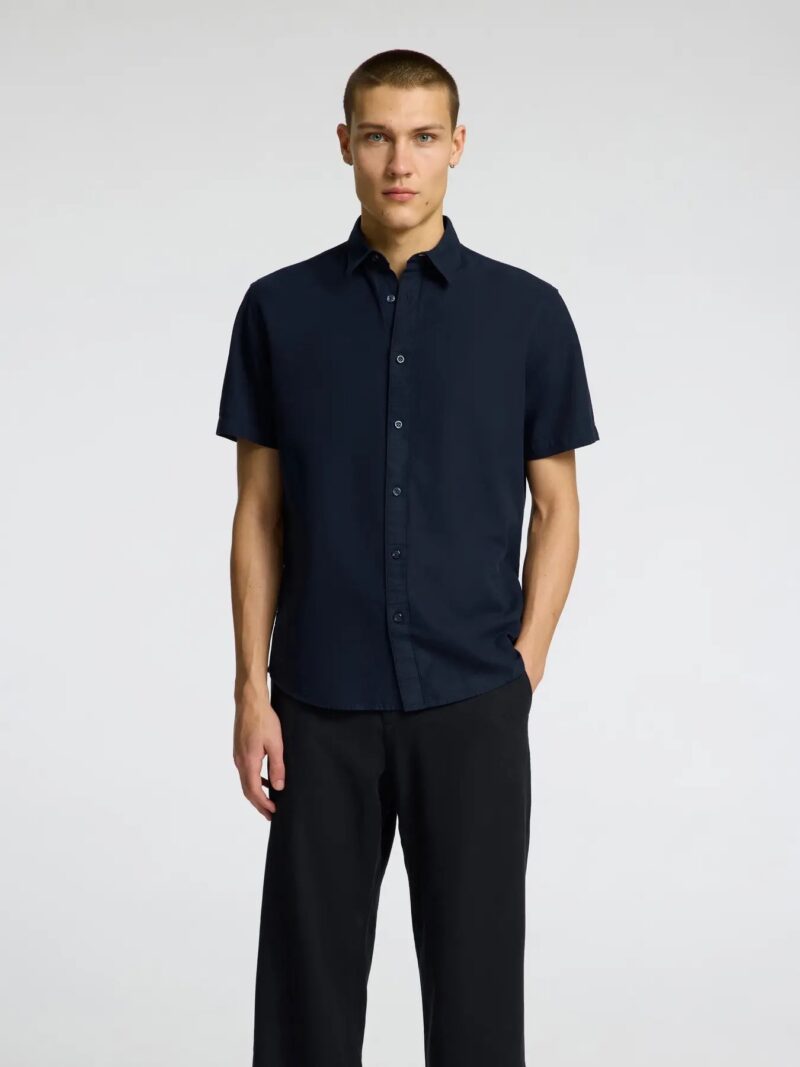 SLHREG-NEW LINEN SHIRT SS NOOS