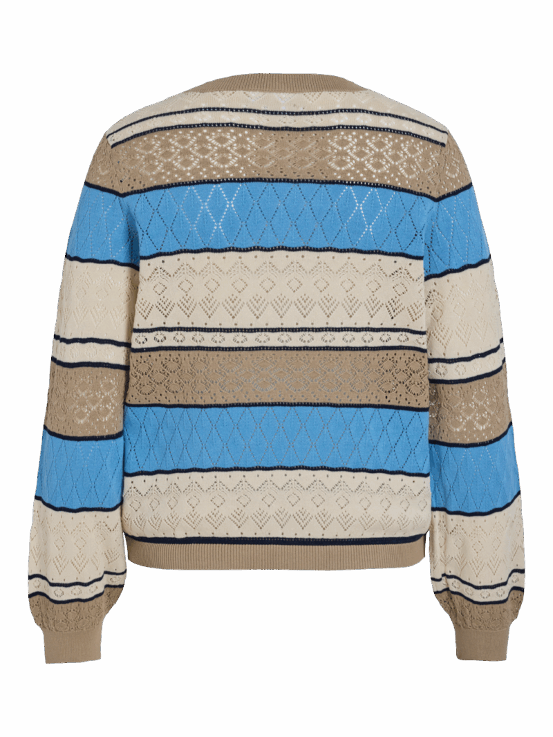 VIKATINA L/S POINTELLE KNIT TOP/PB - immagine 2