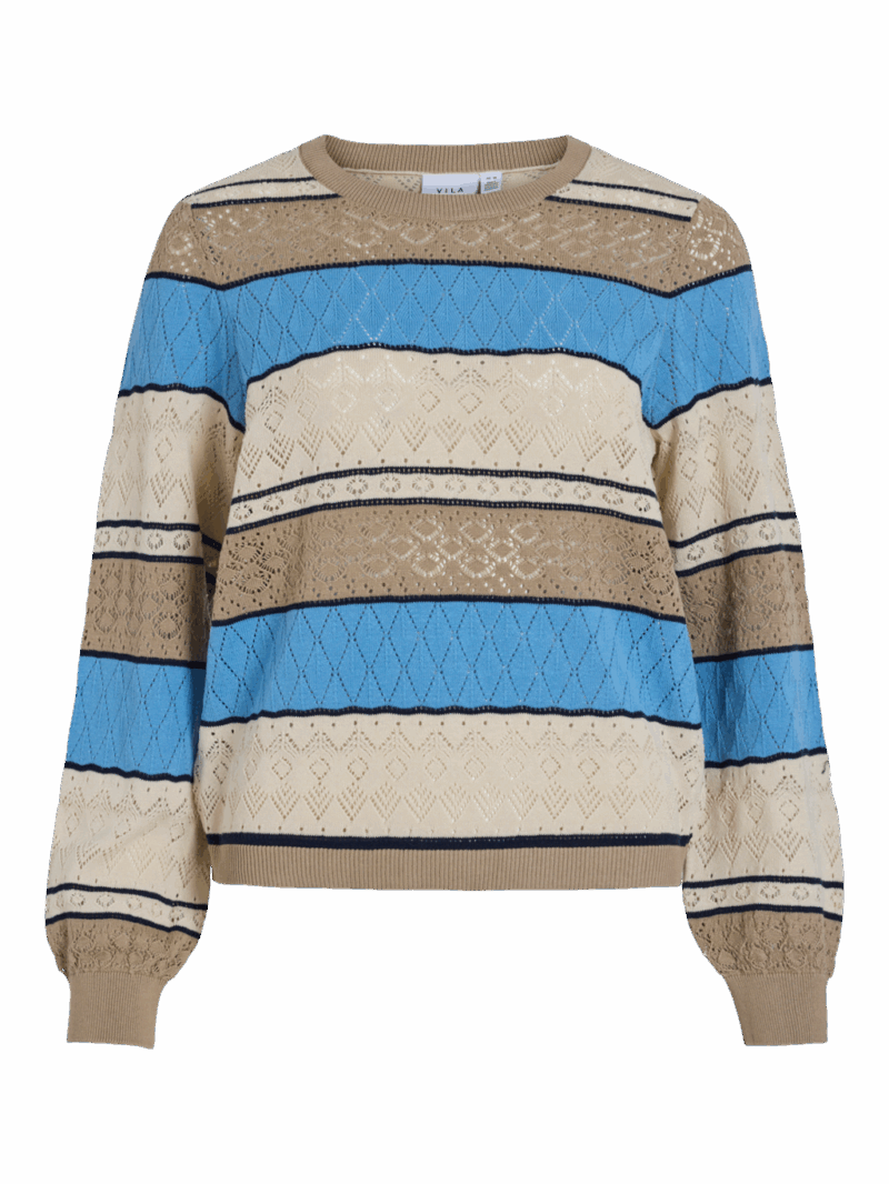 VIKATINA L/S POINTELLE KNIT TOP/PB - immagine 3