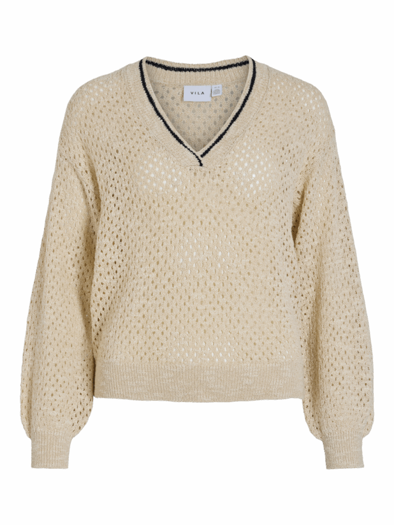 VIPOCA L/S V-NECK GLITTER KNIT TOP - immagine 3