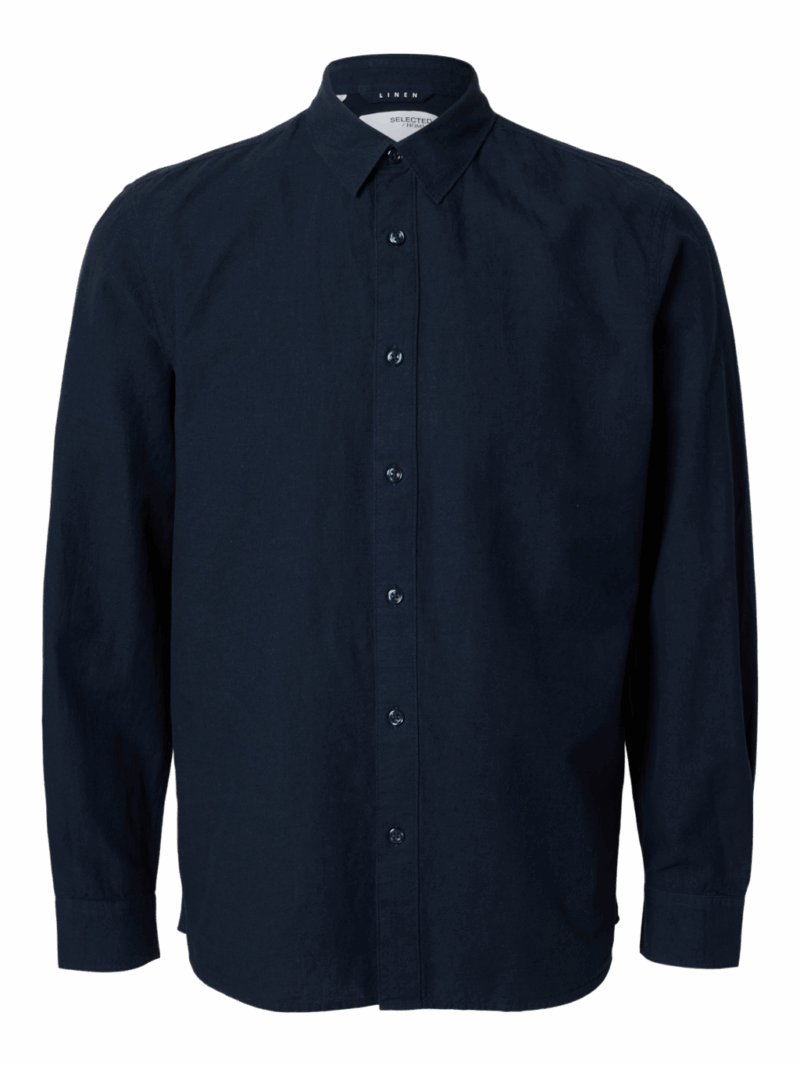 SLIM NEW LINEN SHIRT SELECTED - immagine 7