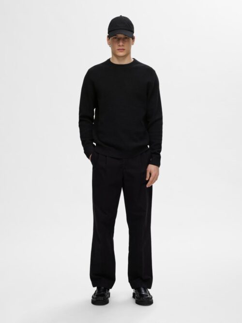 SELECTED KNIT STRUCTURE CREW NECK NOOS