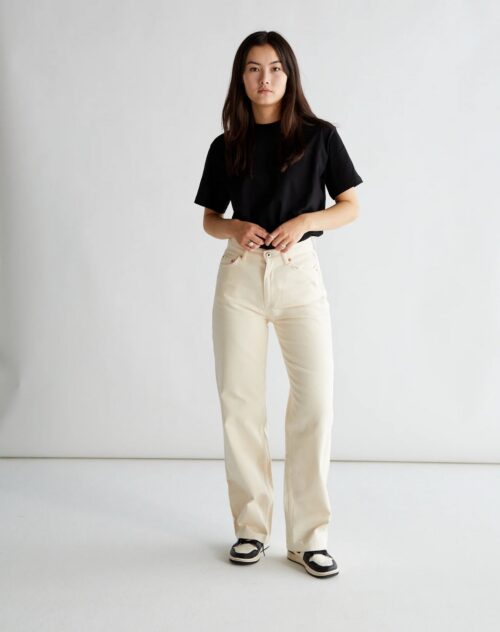 JEANS WHITE WOODBIRD DONNA