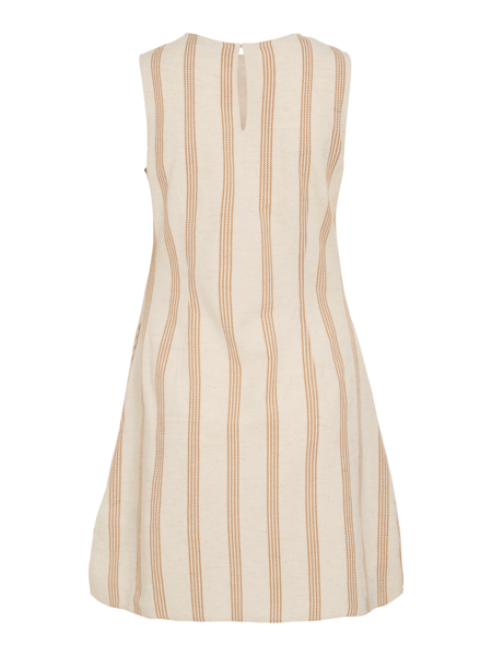 VIPRISILLA PRINT O-NECK S/L SHORT DRESS