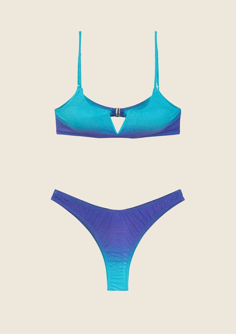 BIKINI FASCIA AZZURRO-VIOLA - immagine 5