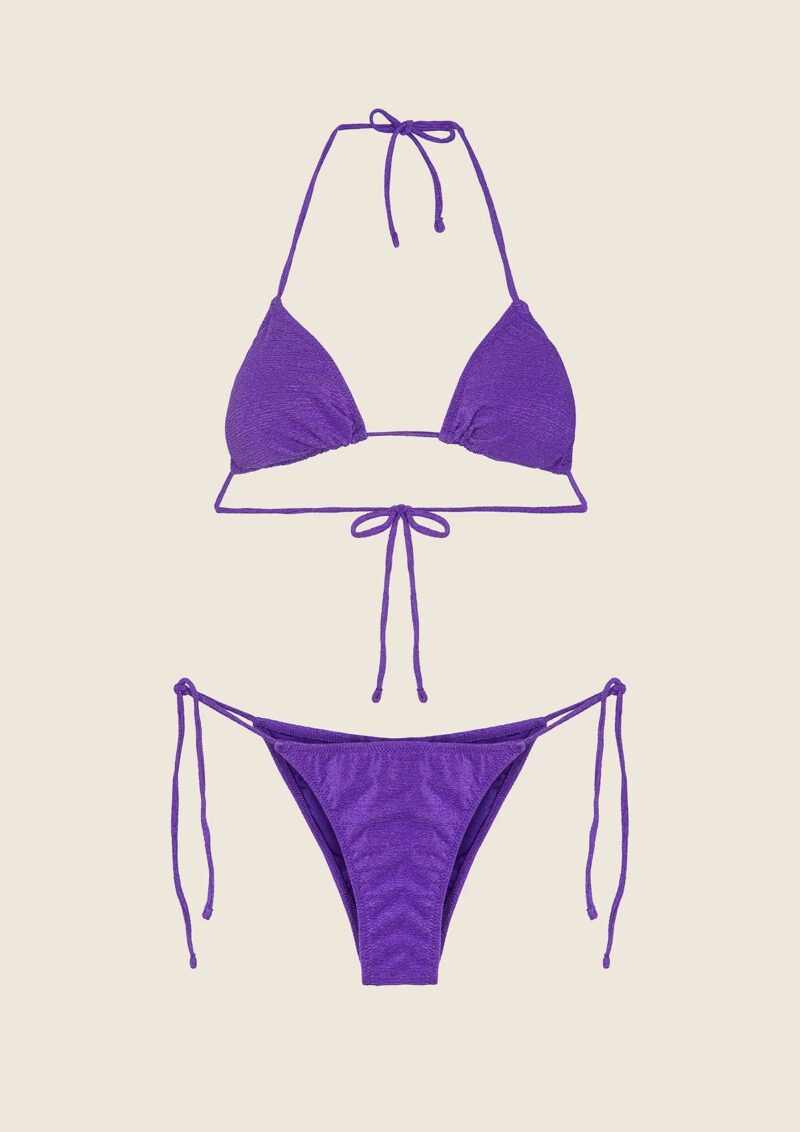 BIKINI TRIANGOLO VIOLA - immagine 4
