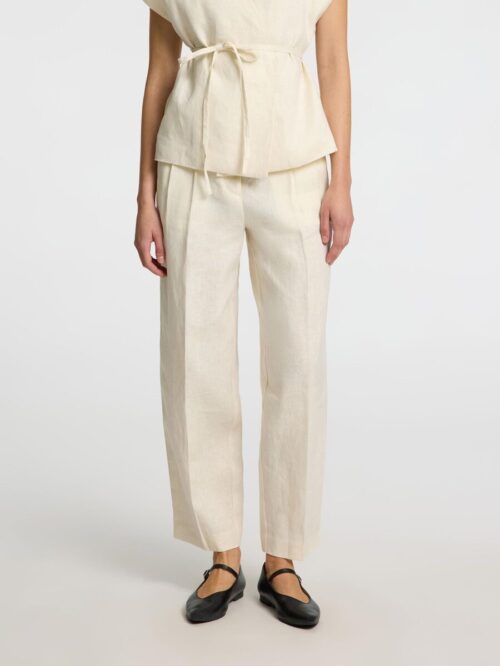 SLFBARREL LINEN PANT 100% LINO