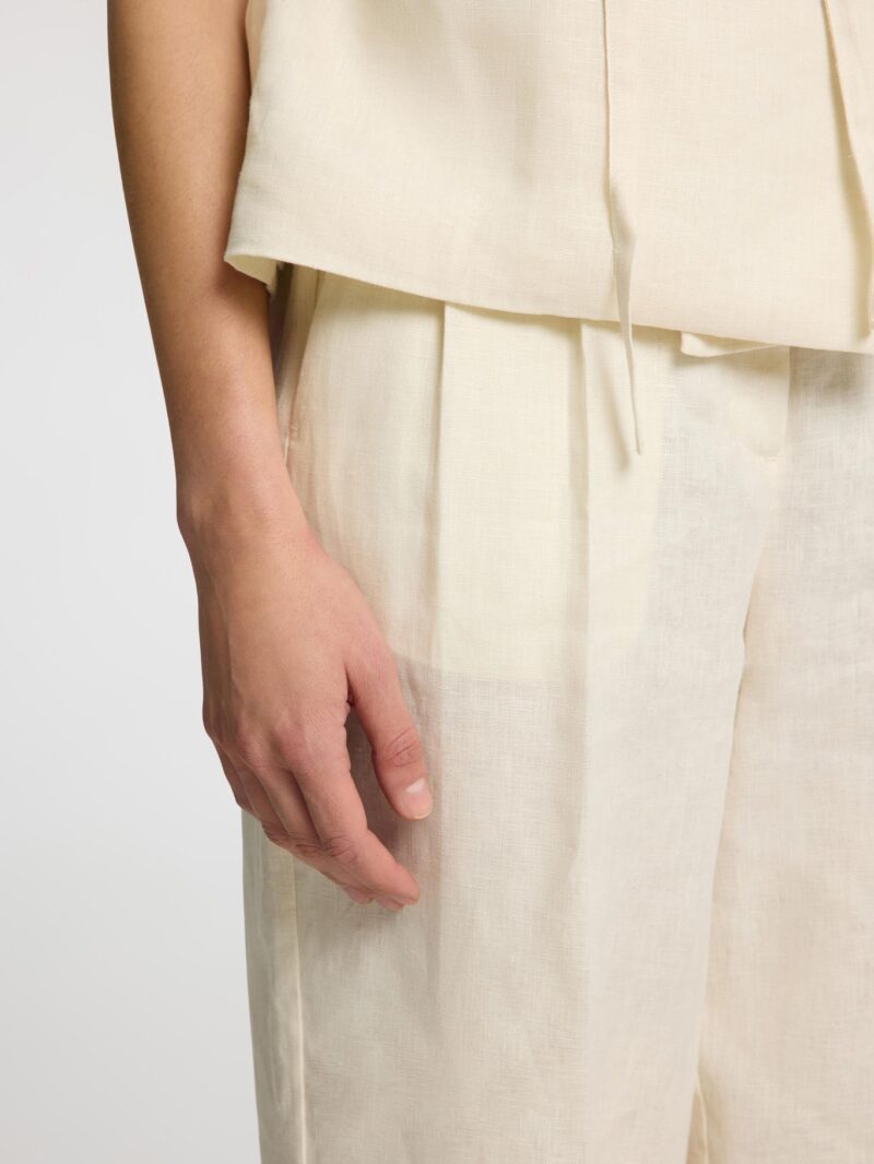 SLFBARREL LINEN PANT 100% LINO - immagine 4