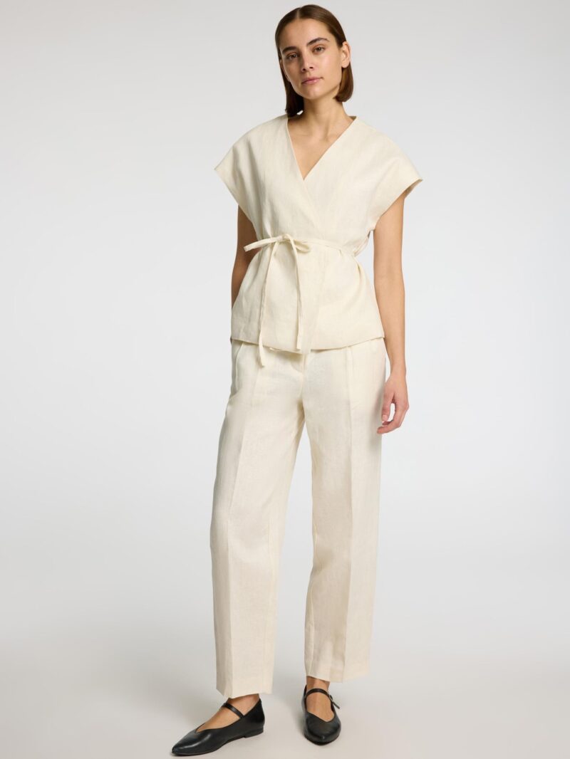 SLFBARREL LINEN PANT 100% LINO - immagine 5