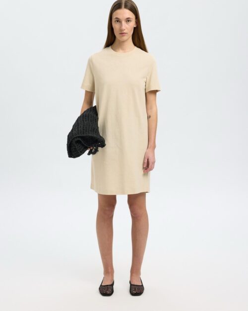 VESTITO MINI OVERSIZE DONNA 100%COTONE