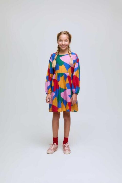 VESTITO CORTO DA BAMBINA CON STAMPA CUPIDO
