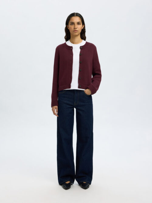 KNIT O-NECK CARDIGAN NOOS