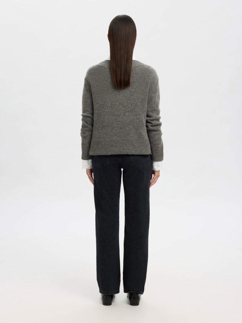 SLFNELLY WOOL KNIT SCOLLO V - immagine 2