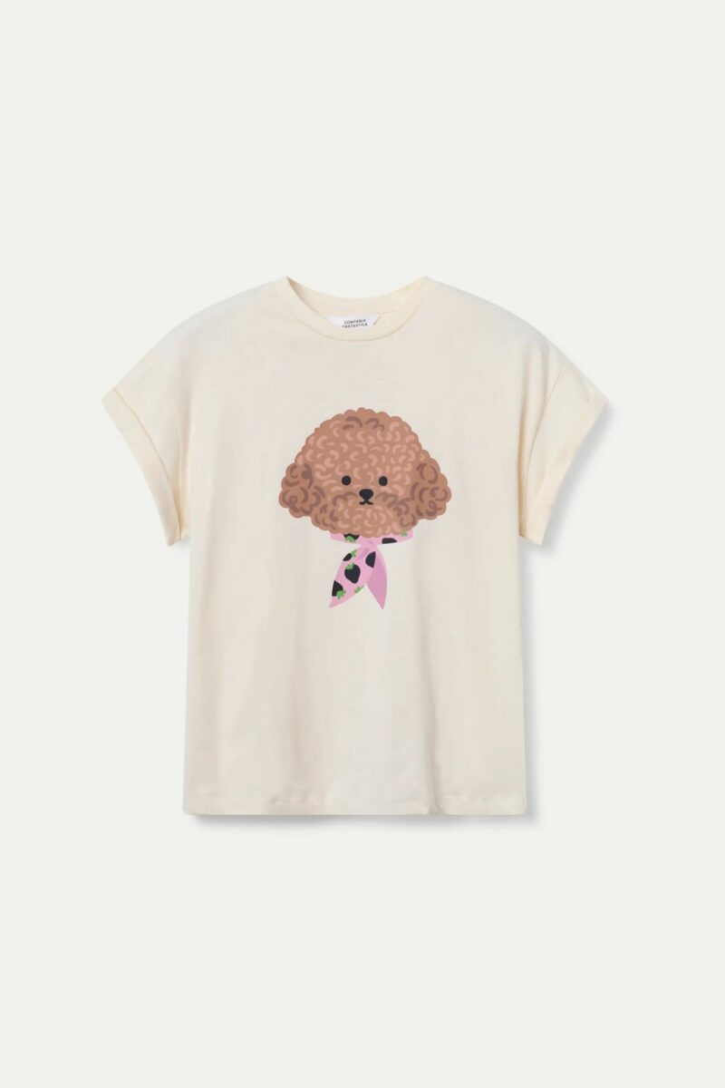 T-SHIRT 100% COTONE STAMPA CANE - immagine 2