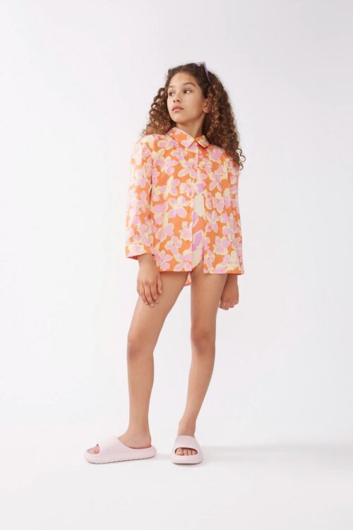 CAMICIA/COPRICOSTUME BAMBINA FIORI