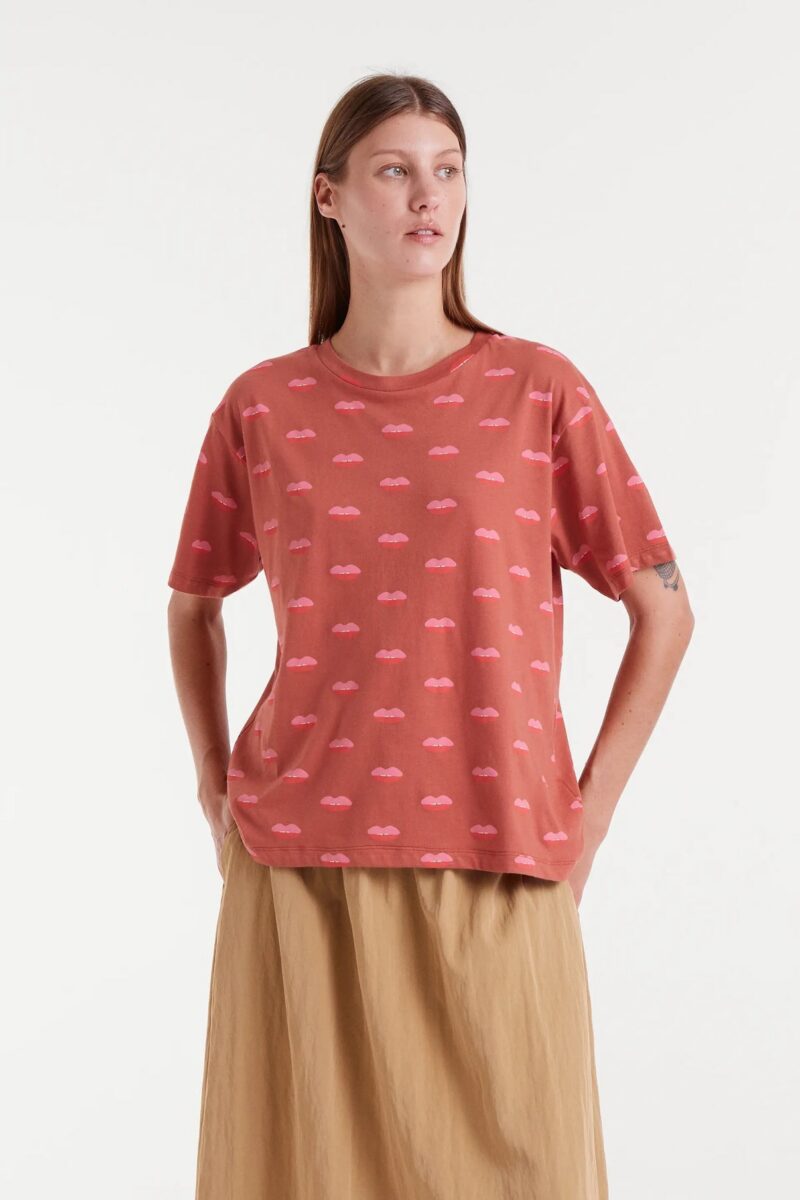 T-SHIRT 100% COTONE CON STAMPA LABBRA - immagine 3
