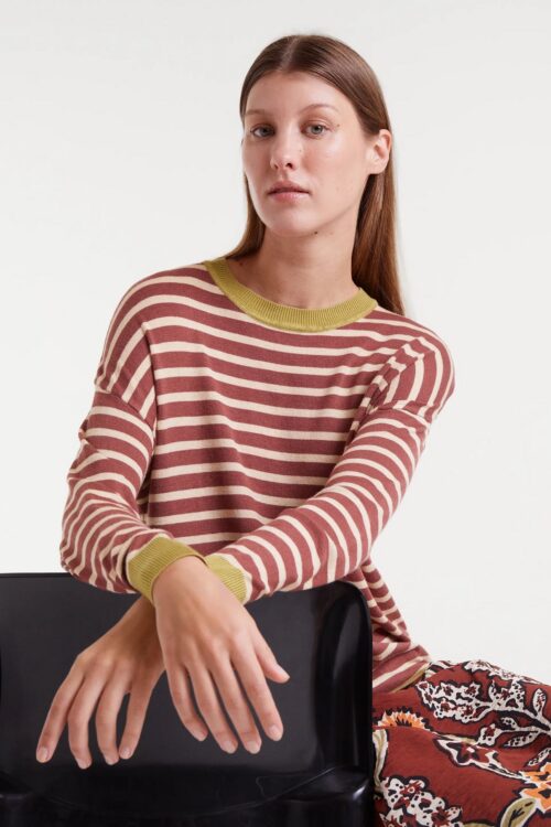 MAGLIONE VISCOSA RIGHE