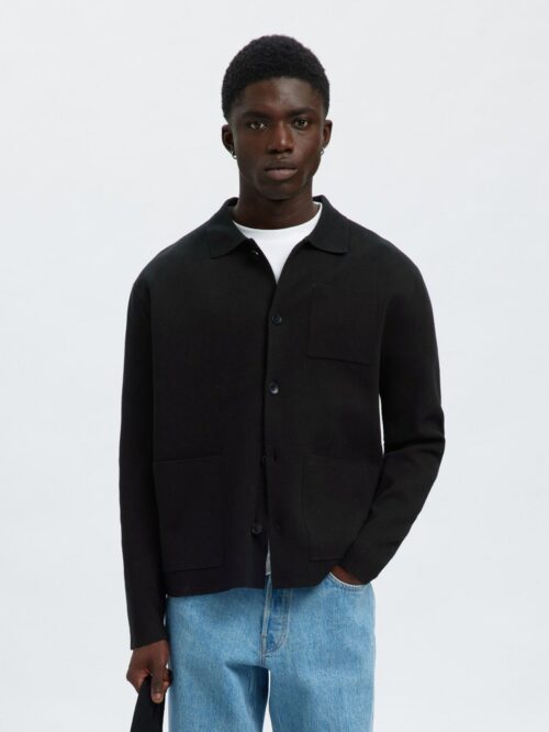 SLHMIKE LIGHT RELAXED POLO CARDIGAN NOOS