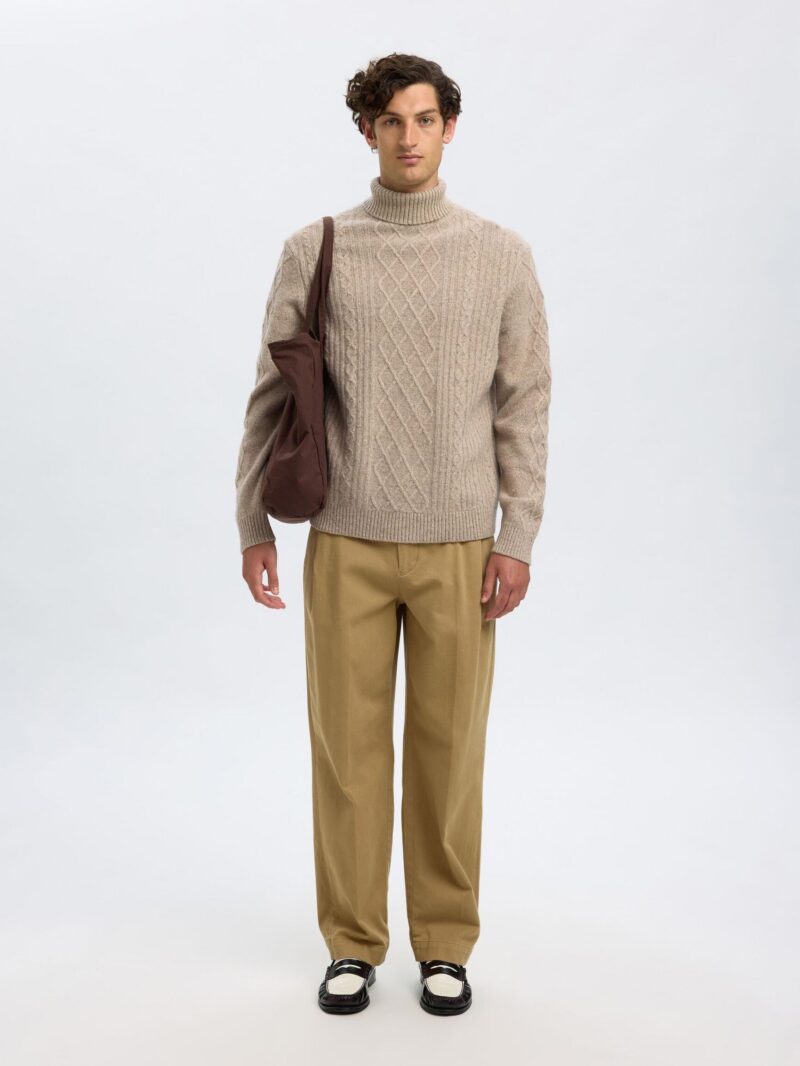 SLHNEIL LS KNIT RELAXED CABLE ROLL NECK - immagine 3