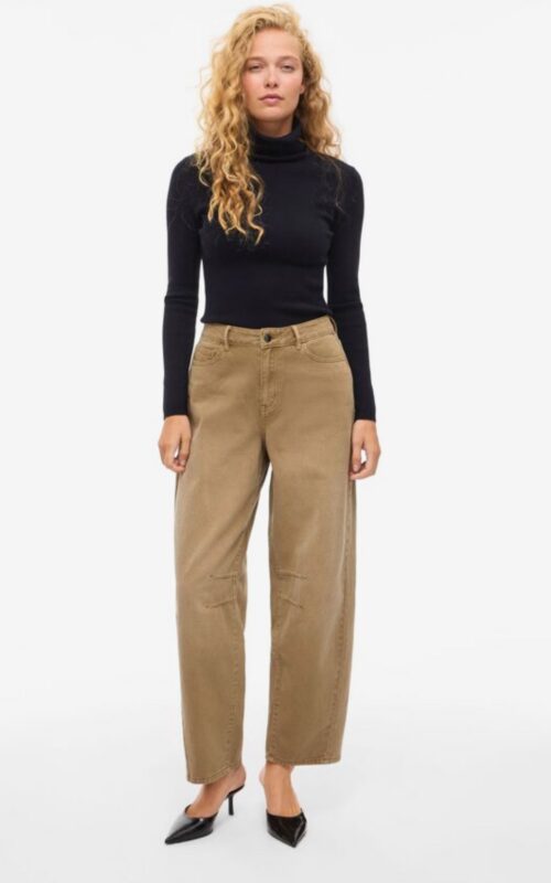 VIRAYA HW BARREL JEANS