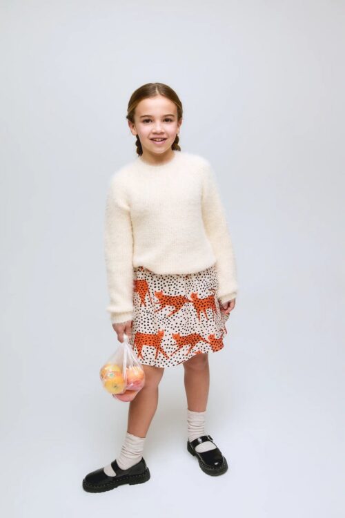 GONNA CORTA DA BAMBINA CON STAMPA TANO