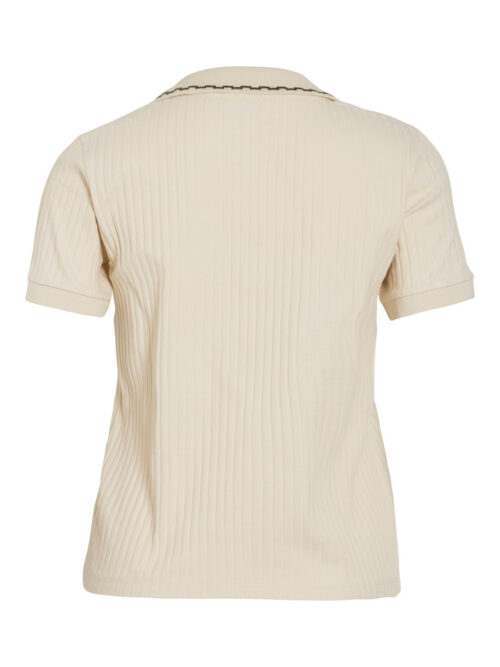 VICAYSA V-NECK S/S POLO TOP