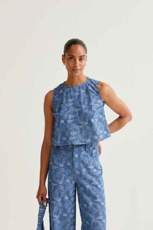 TOP COTONE CON FANTASIA BANDANA