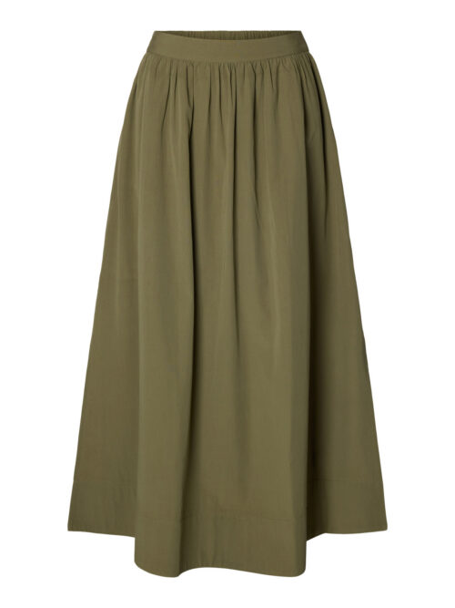 SLFBLAIR HW ANKLE SLIT SKIRT NOOS