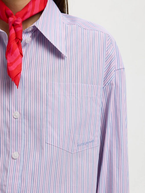 SLFHOTEL AMOUR OVERSIZE CAMICIA RIGHE