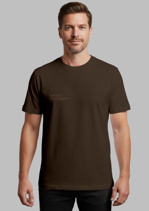 T-SHIRT MARRONE  REGULAR FIT SHOE